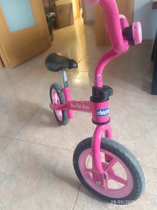 Bicicleta infantil Chicco rosa