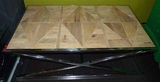 Tavolo Salotto Legno e Acciaio