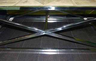 Tavolo Salotto Legno e Acciaio