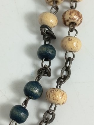 Rosario Misionero Madera Vintage 58 Cuentas
