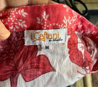 Almaplena camicia copricostume ampia fantasia flor