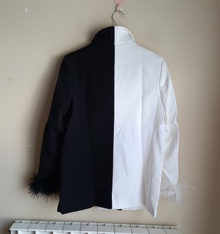 Elegante Chaqueta Blazer Bicolor T38