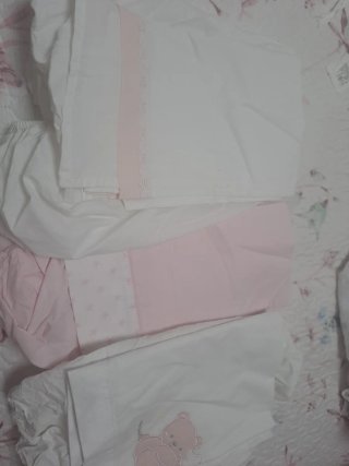 Lote Ropa de Cuna Ositos Rosa
