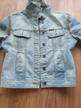 Chaqueta tejana vaquera azul