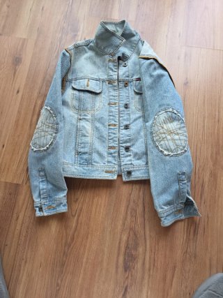 Chaqueta tejana vaquera azul