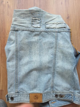 Chaqueta tejana vaquera azul