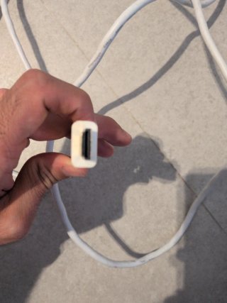 Cable HDMI a Mini DisplayPort Blanco