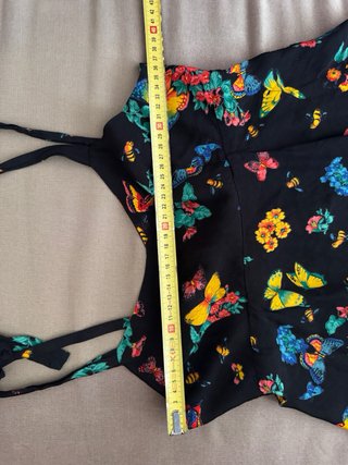 Vestito mini con bottoni retro Vintage farfalle