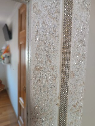 Espejo de pared con brillos