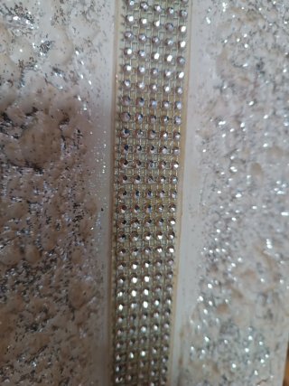 Espejo de pared con brillos