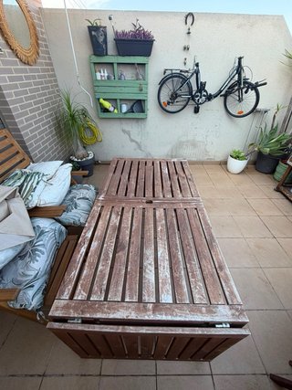 Mesa de madera exterior Ikea