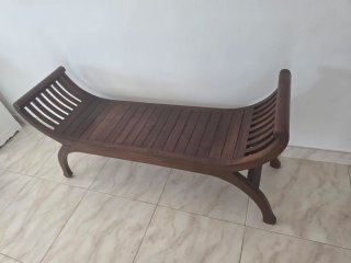 Banco estilo colonial madera
