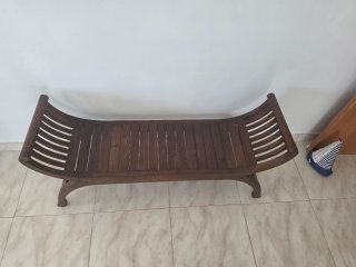 Banco estilo colonial madera