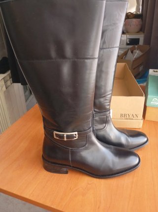 Botas de cuero negras Bryan Stepwise