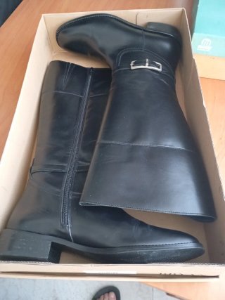 Botas de cuero negras Bryan Stepwise