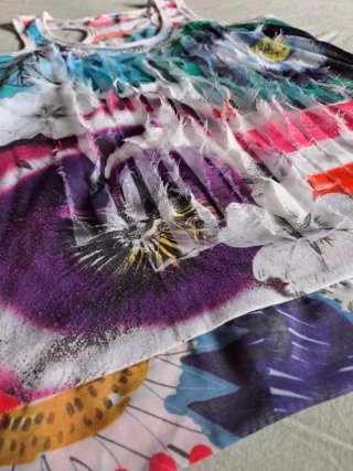 Blusa sin mangas Desigual multicolor