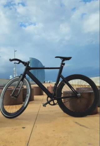 Bicicleta Fixie Negra
