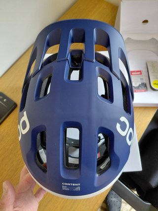 Casco POC Azul y Blanco