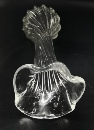 Jarrón de vidrio soplado Pata de Elefante, 50's