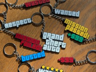 Set 10 Portachiavi GTA Grand Theft Auto
