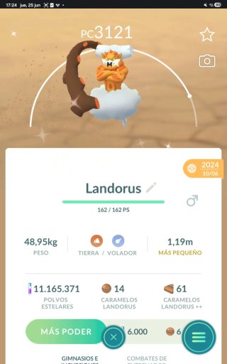 Landorus Shiny PC 3121 Pokemon Go
