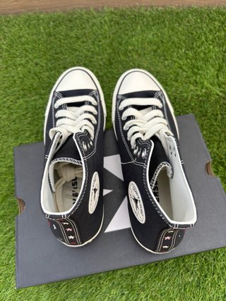 Converse Mujer Negras Talla 41.5 Estrellas
