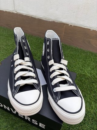 Converse Mujer Negras Talla 41.5 Estrellas