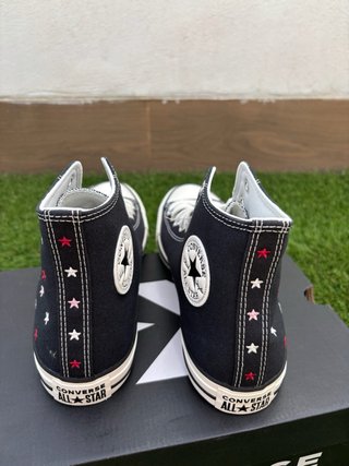 Converse Mujer Negras Talla 41.5 Estrellas
