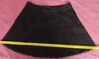 Minifalda vaquera negra