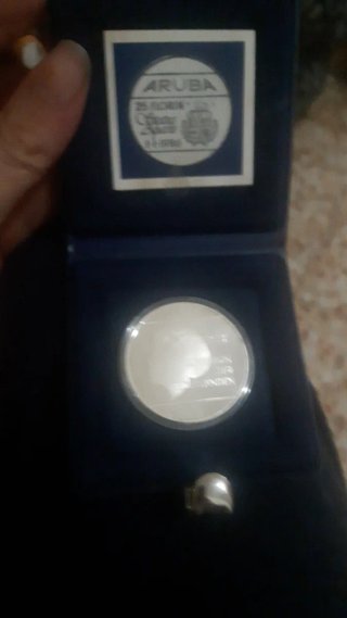 Aruba 25 Florin 1996 Moneda Plata