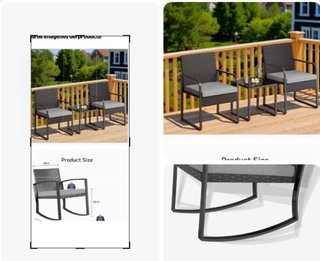 Conjunto Terraza Sillas y Mesa