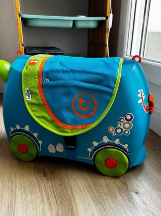 Trunki Maleta Infantil Azul y accesorios