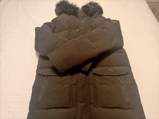 Parka verde militar para chico