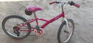 Bicicleta niña 20 B'Twin rosa