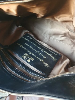 Borsa Love Moschino bianca ecopelle con foulard