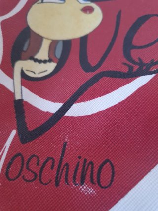 Borsa Love Moschino bianca ecopelle con foulard