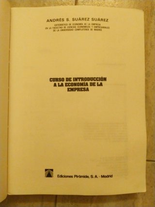 Curso de introducción a la economía de la empresa