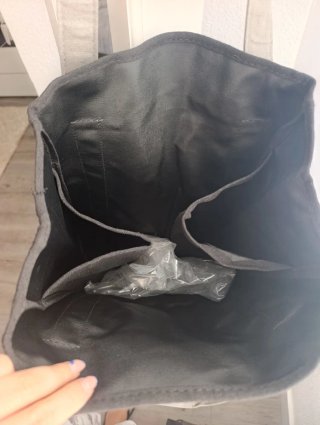 Bolso Tote Bag Lotus Negro Gris Nuevo