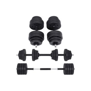 Set di Manubri Regolabili con Barra Bilanciere · Fitness