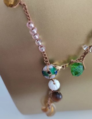 Collar de mil vueltas con cuentas