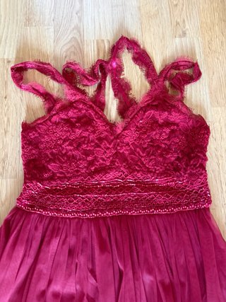 Vestido fiesta Tintoretto Talla 38 Rojo