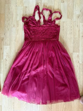 Vestido fiesta Tintoretto Talla 38 Rojo
