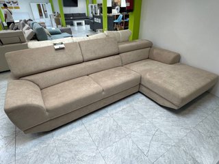 Sofá Modular Beige con Respaldos Reclinables
