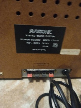 EQUIPO/CADENA DE MUSICA AÑOS 70/80 MARCA PLAYSONIC