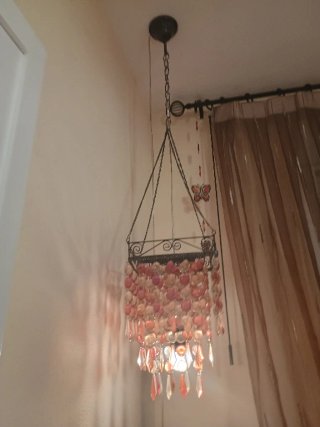 Cortina con Lámpara y  Accesorios