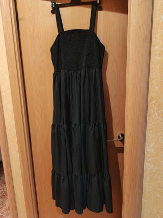 Vestido largo negro Shein
