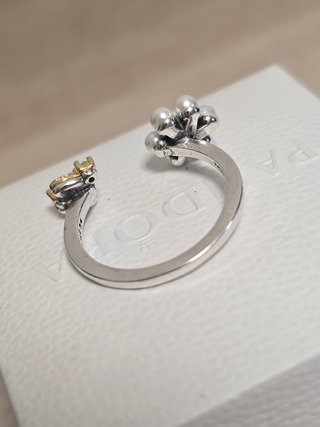 Anillo Pandora Flor y Abeja Los Bridgerton 54+caja