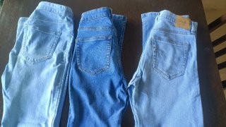 Lote 3 Vaqueros Pull&Bear Azules