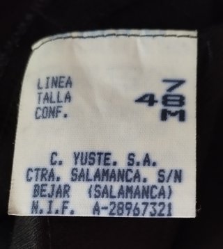 Traje negro esmoquin: Chaqueta y Pantalón