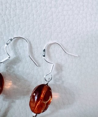 Pendientes largos plata